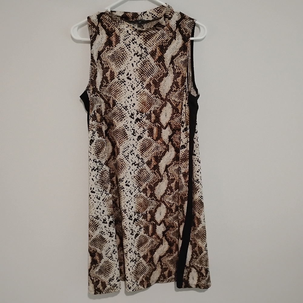 Nik And Nash Snakeskin Print Dress, Size Large